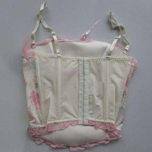 Rene Rofe Sophie B Cream Floral Corset Set - NEW - Picture 5 of 13